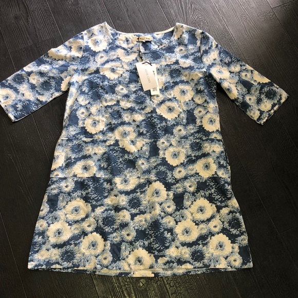 vivid linen Women Home Dresses & Skirts - Vivid Linen Women Home Dress Large Blue Floral